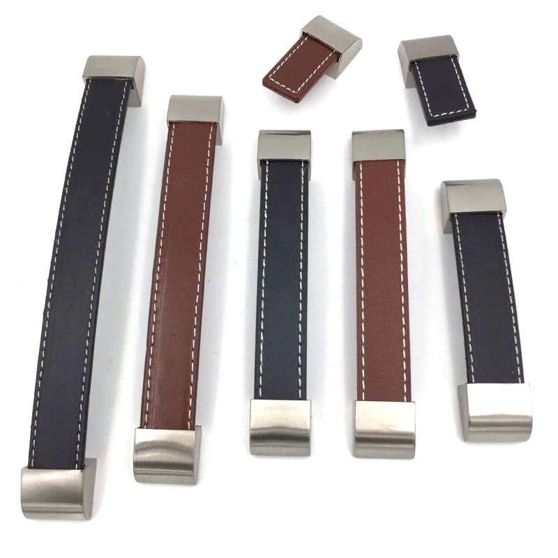 2019 Brown Black Leather Furniture Handle Drawer Pull Kitchen 2019 Brown Black Leather Furniture Handle Drawer Pull Kitchen Dresser Wardrobe Cabinet Door Handles Various Sizes From Jmqj66 6 44 Dhgate Com