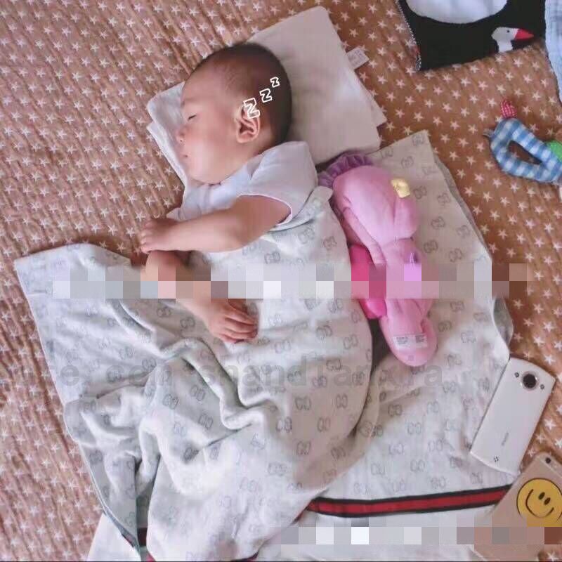 90*112CM High End Kid Blanket Fashion Letter Printing Blanket Children