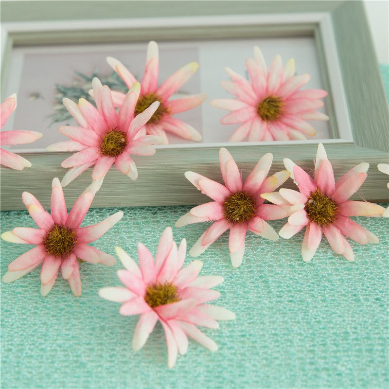2021 5cm Artificial Simulation Silk Chrysanthemum Daisy Flower Head DIY