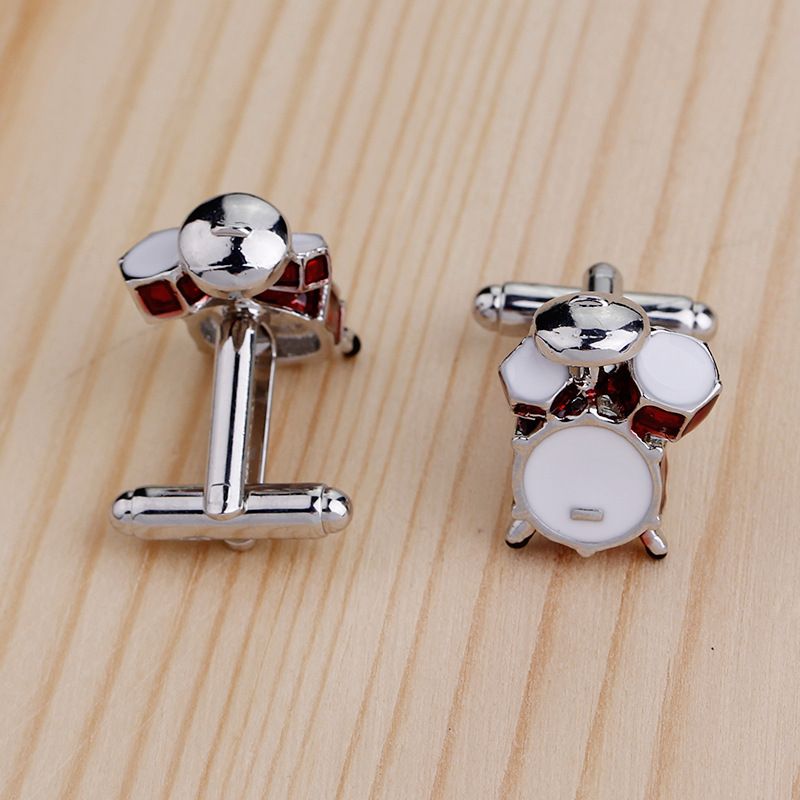 2019 New Arrival Cufflinks Men Cuff Links Red White Musical 3d Band