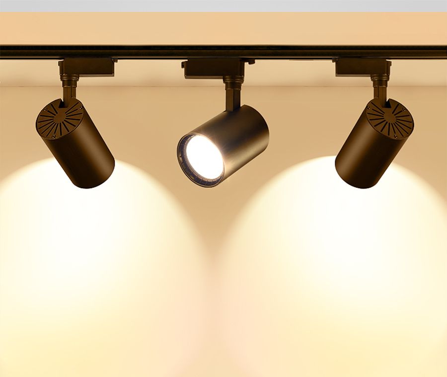 High Power Cob Led Track Light Lamp 12w 20w 30w Ceiling Rail High Power Cob Led Track Light Lamp 12w 20w 30w Ceiling Rail Lighting Fixture 220v Spotlight For Cloth