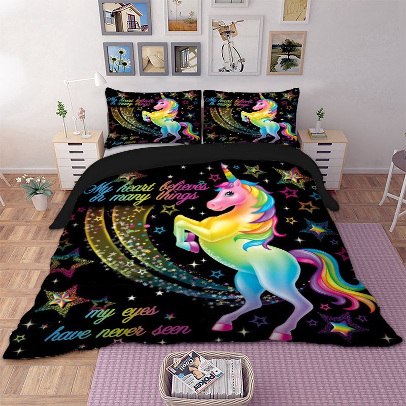 unicorn galaxy comforter