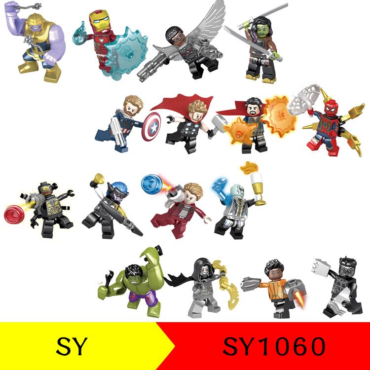 Hulk long hair sword figures comics avengers marvel building like block toy