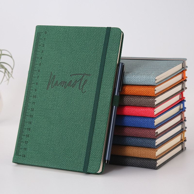 2019 PU Cover A5 Notepads PU Leather Hard Cover Diary Business Notepad