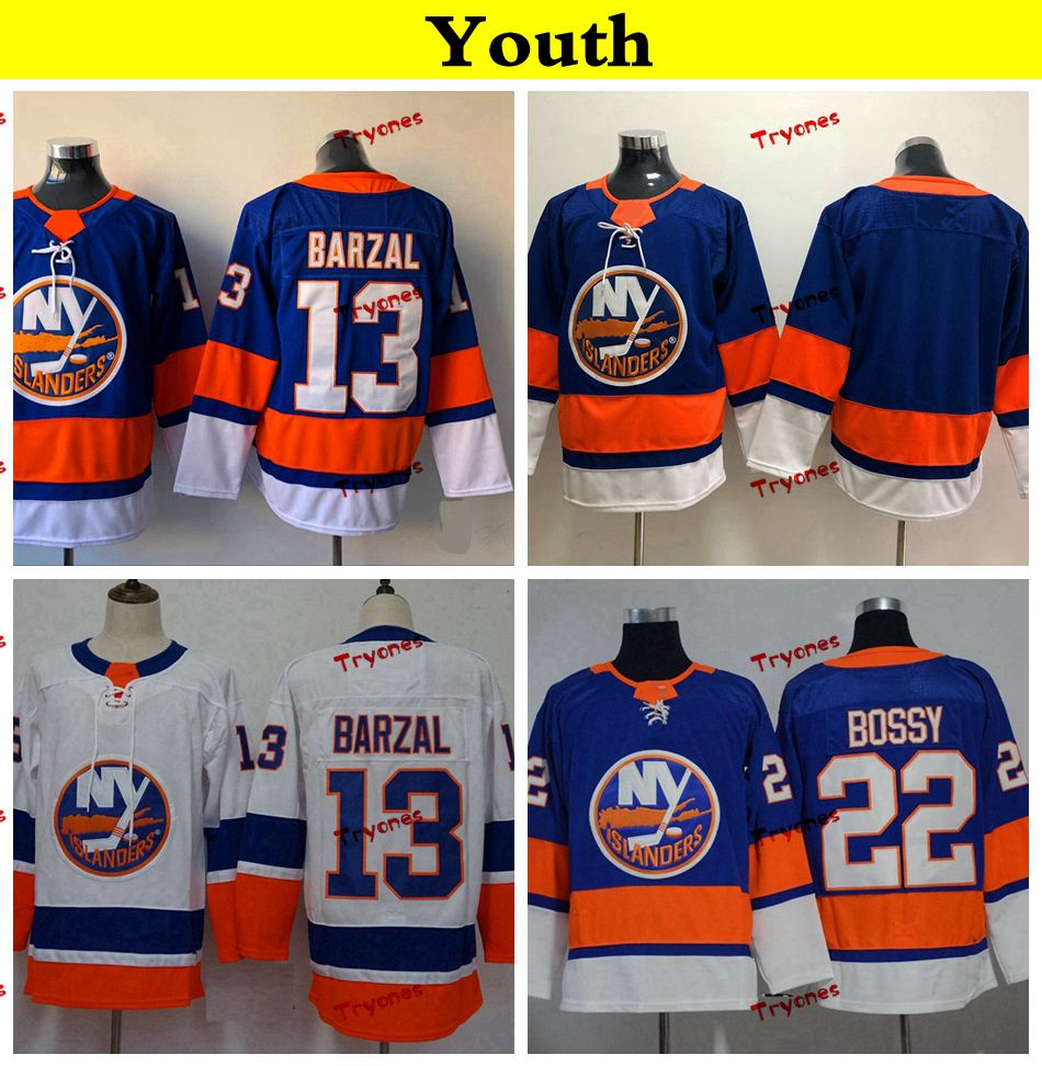 2019 Youth New York Islanders 2019 13 Mathew Barzal Hockey Jerseys Kids Womens Cheap Home Team 