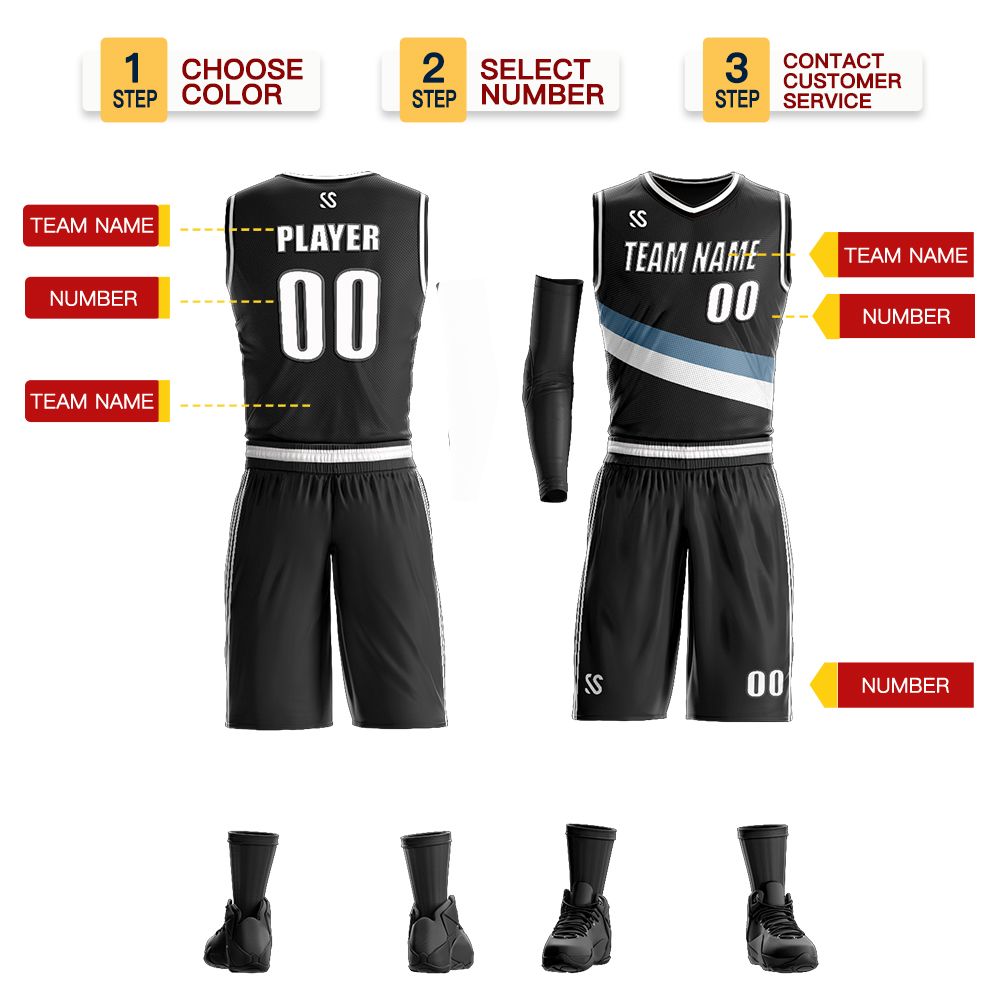 2021 DIY Blank Men Basketball Jersey Set Boy Team Sports Kit Training