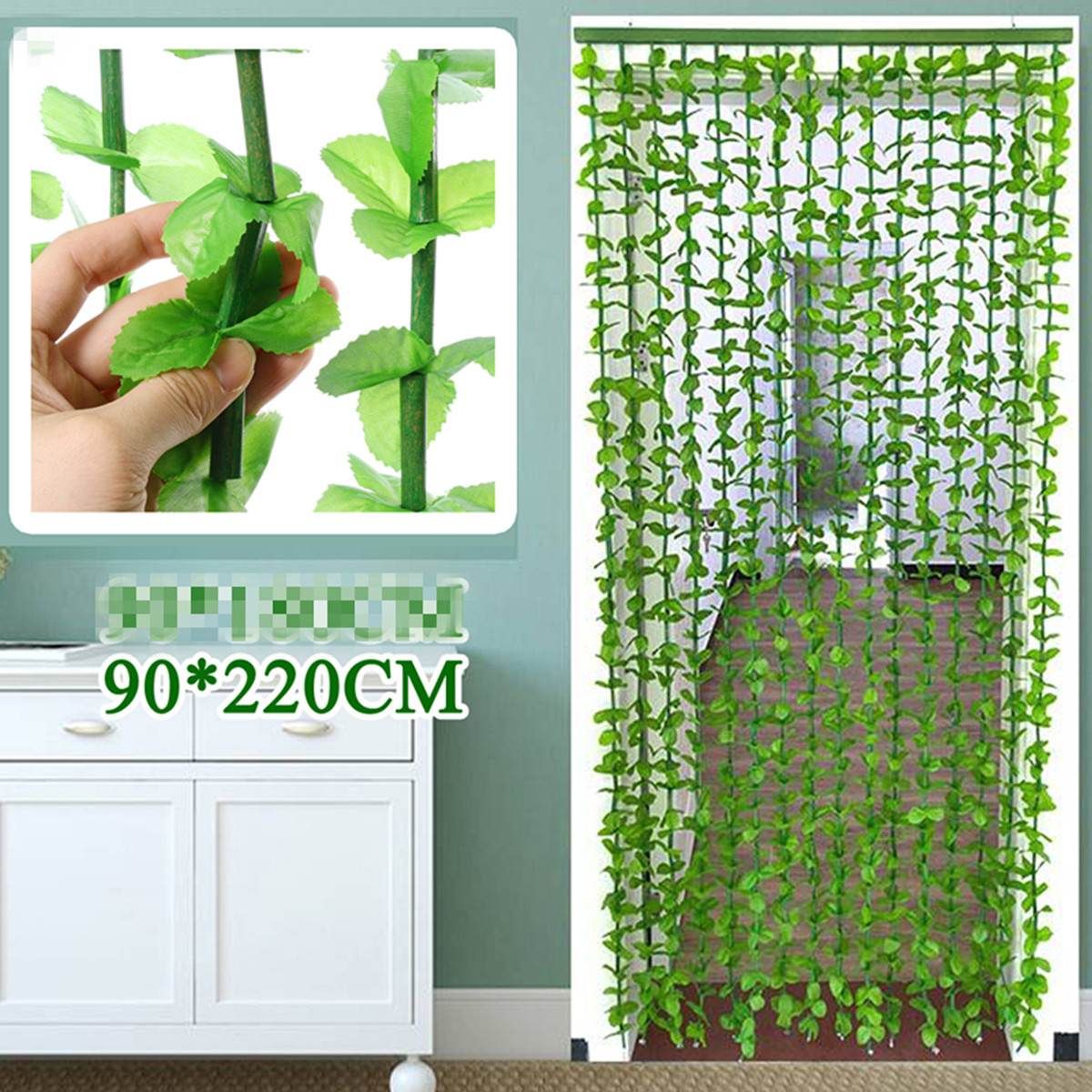 2021 180CM/220CM 16 Lines Door Curtain Fly Screen Leaf Leaves String