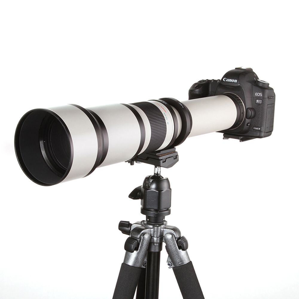 Acheter Objectif Caméra Lightdow 650 1300mm F8.0 16 Ultra Zoom Téléobjectif Avec Monture En T