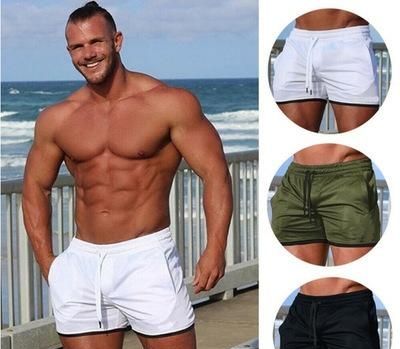 mens solid color swim trunks