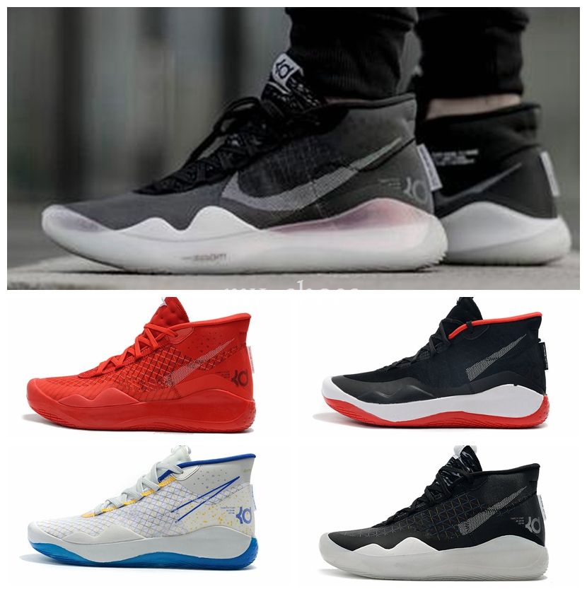 Deportiva Zapatillas Nike KD 12 Womens Mujer Negro Rojo Deportiva Zapatillas Nike KD 12 Womens Mujer Negro Rojo