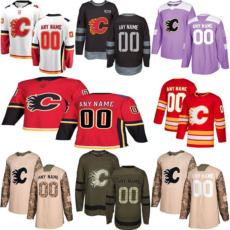 2019 New Calgary Flames Hockey Jerseys Multiple Styles Mens Custom