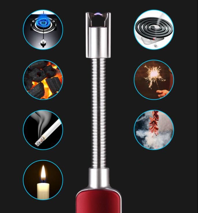 2020 USB Electronic Kitchen Lighter Electric Rechargeable Windproof