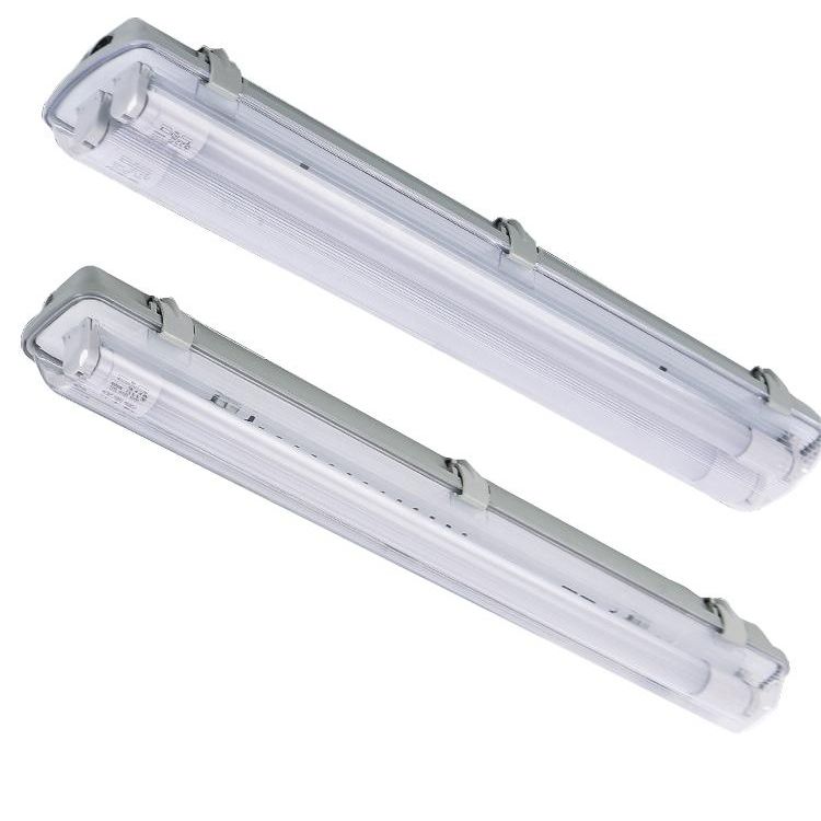 2021 LED Vapor Proof Light Fixture With 2X LED T8 Led Tubes Waterproof IP54 Shop Light Bar For ...