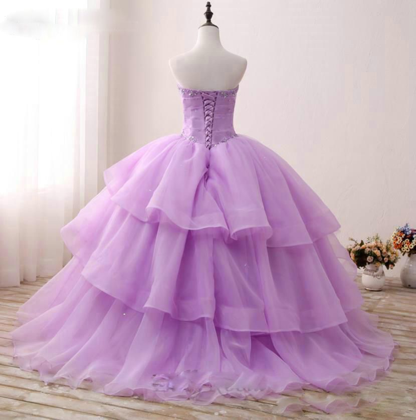 Compre Vestidos De Quinceañera De Color Morado Claro Lila
