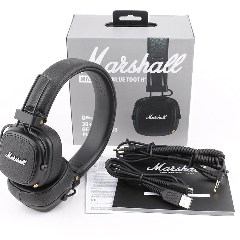 Marshall Major III Bluetooth Headphones With Deep Bass Hi Fi DJ Headset Professional Marshall 