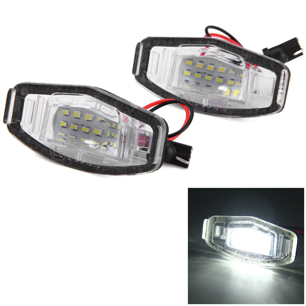 2020 12V SMD 3528 White Light 18 LEDs License Plate Lamp For Honda