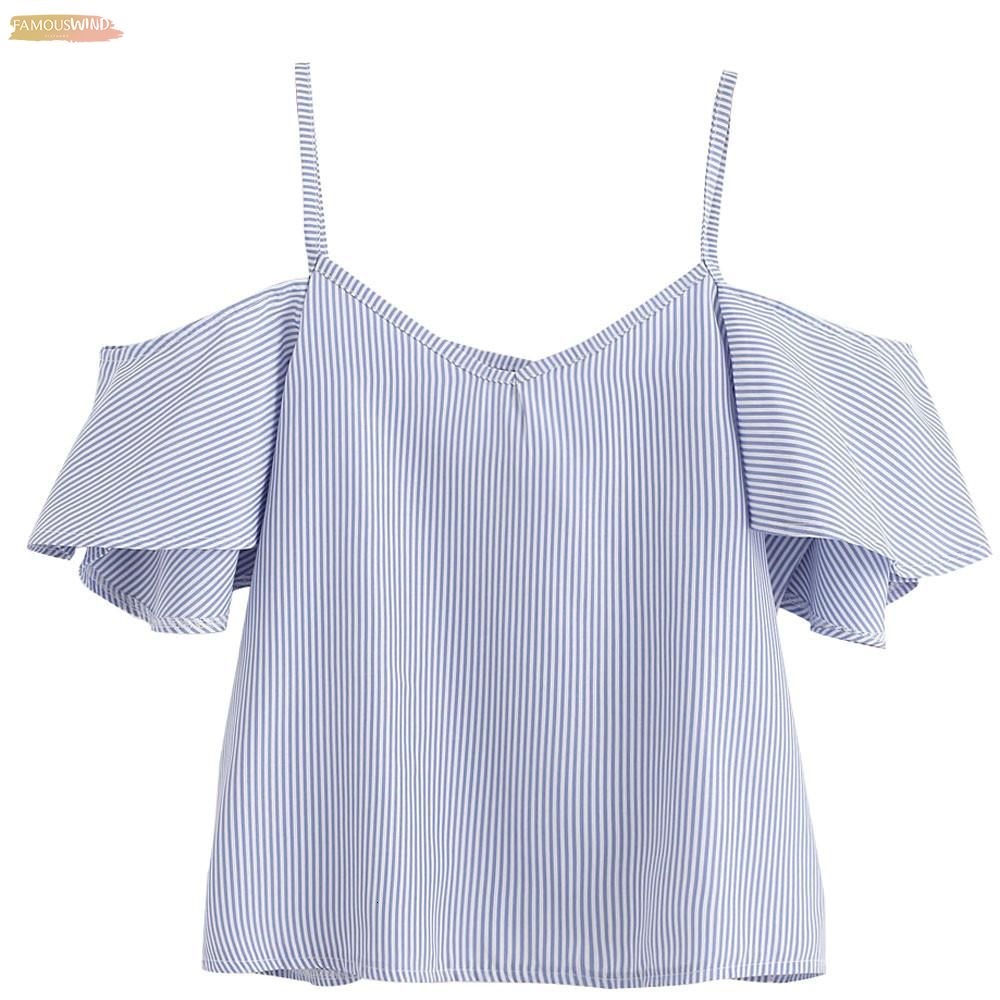 Damen Coldshoulder Crop Top Shirt