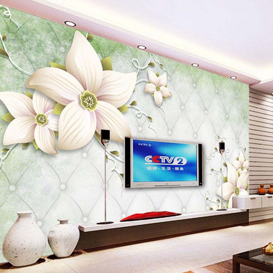 Avoir Images Acheter Personnalise Moderne Simple Fleurs Blanches Mur Papier le plus cool salutations