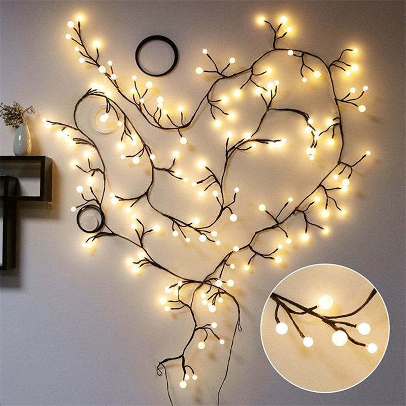 LED Bendable Branch String Lights For Party Globe Led Garland Tree