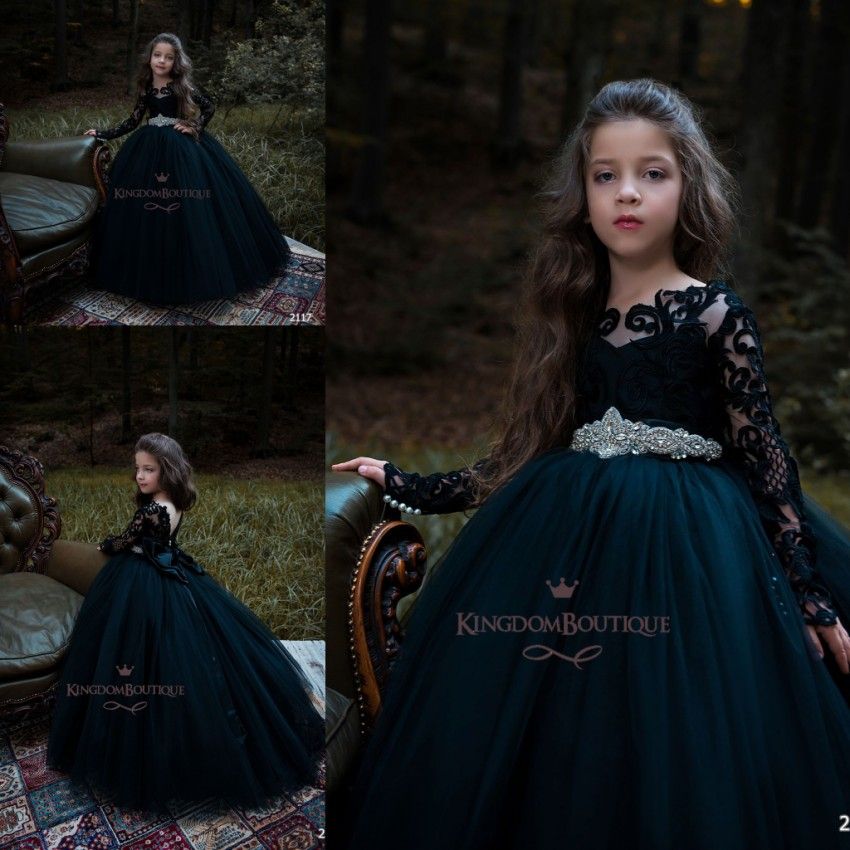 gothic flower girl dresses