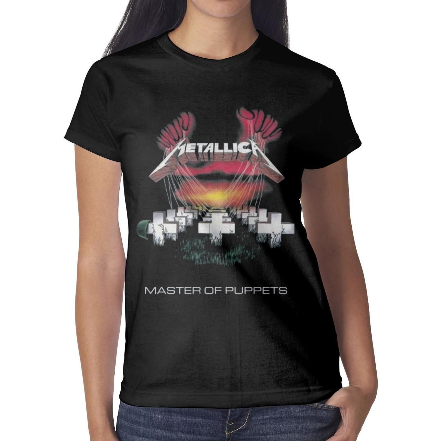 camiseta metallica mujer