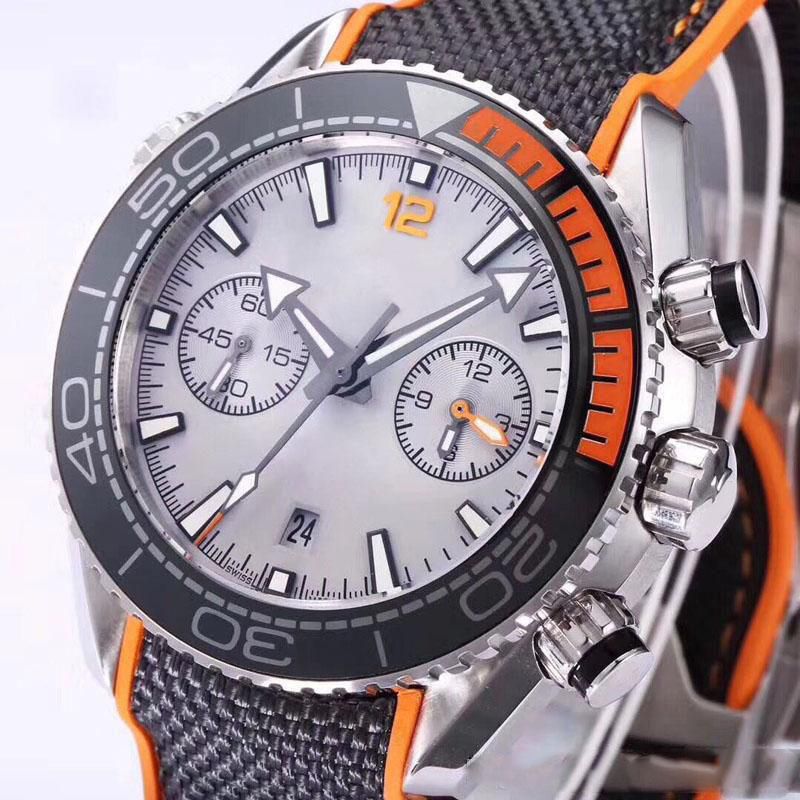 Classic Super Blue Green Night Light Watch Chronograph Quartz Watches