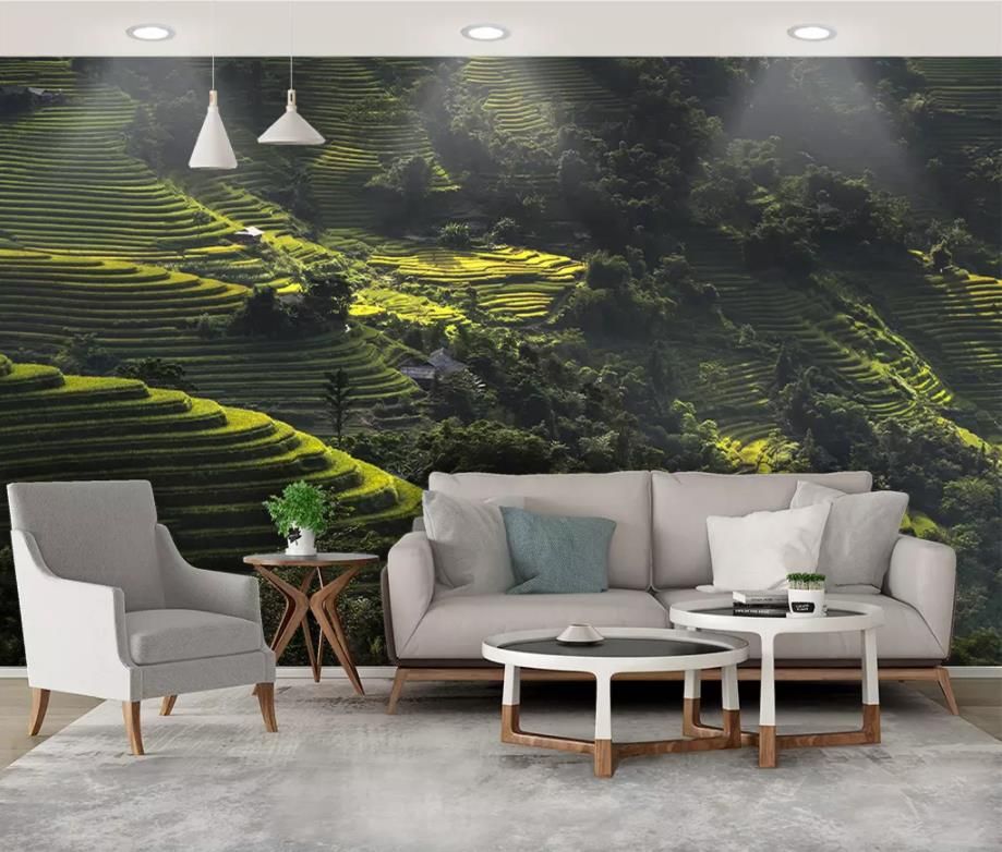 Individuelle Tapete für moderne Wand Natürliche Landschaftstapete für Wohnzimmer Schlafzimmer Tapete an der Wand groß Individuelle Tapete für moderne Wand Natürliche Landschaftstapete für Wohnzimmer Schlafzimmer Tapete an der Wand groß