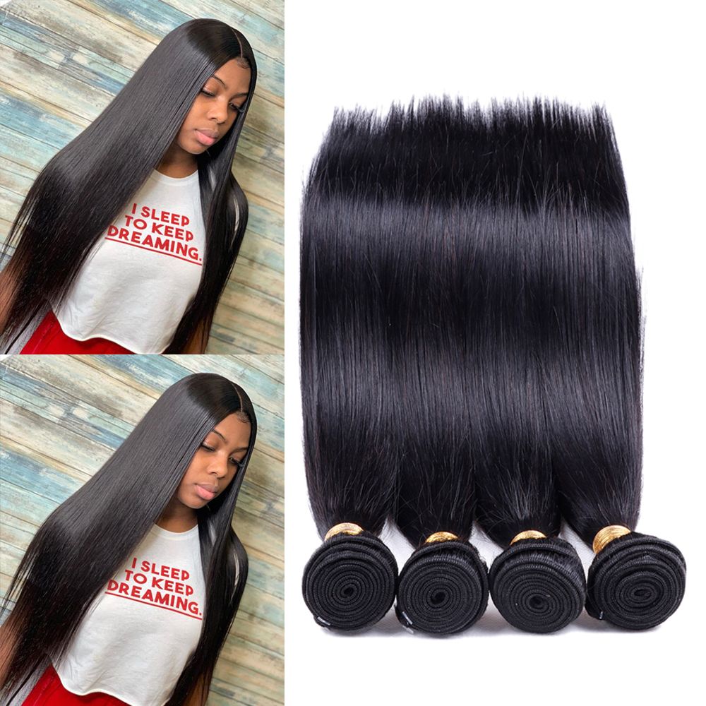 8a Mink Brazilian Straight Hair Bundles Brazilian Virgin Hair