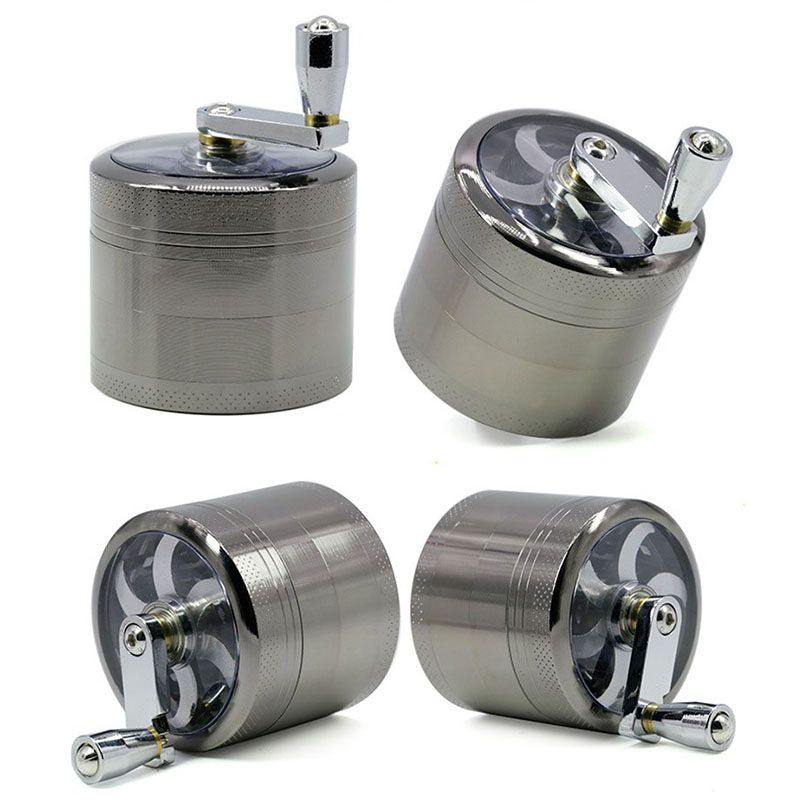 2020 55mm Grinders Colorful Zinc Alloy Herb Grinder Handle Spice Metal