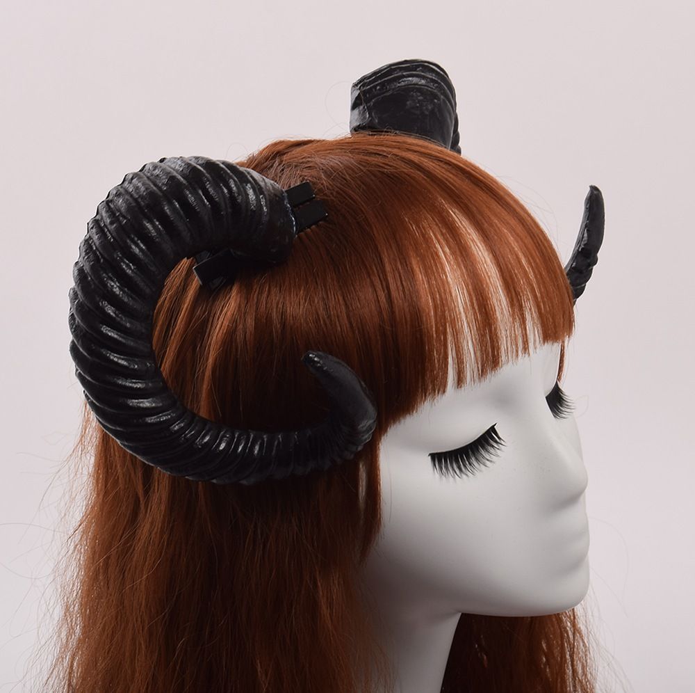 2019 Costume Accessories Black Devil Horns Cosplay Sleep Style