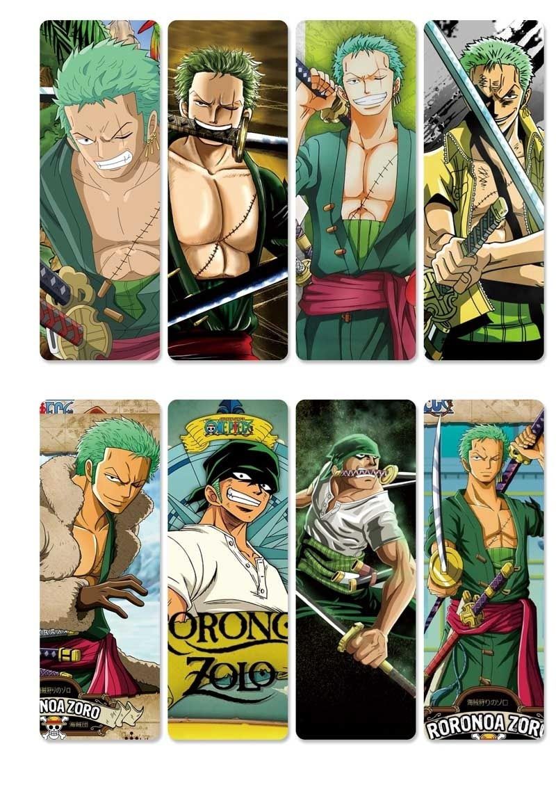 2019 Anime One Piece PVC Bookmarks Of Luffy Ace Law Nami Zoro