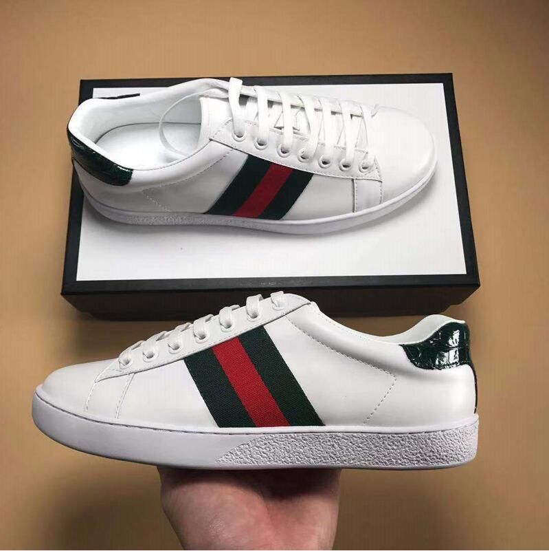 green and red stripe trainers