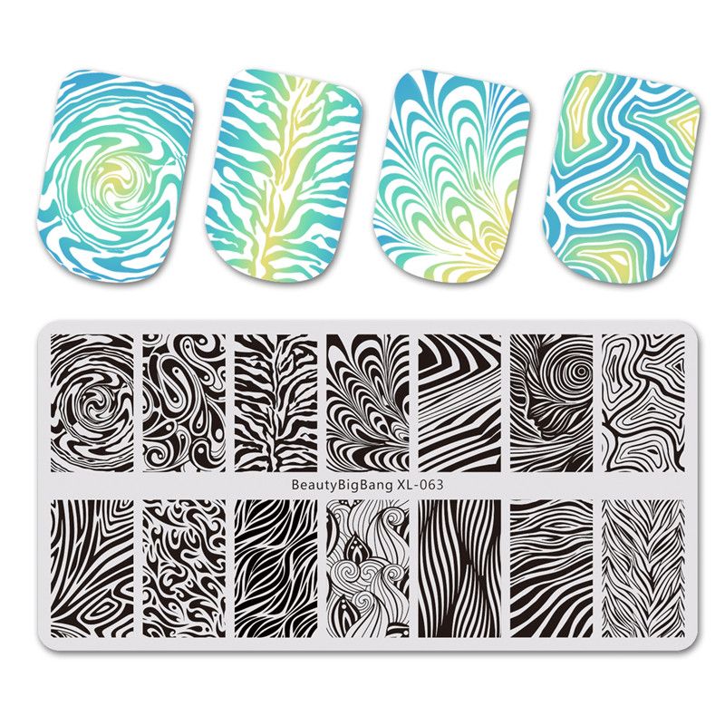 Beautybigbang Stamping For Nails Diy Water Marble Manicure Nail
