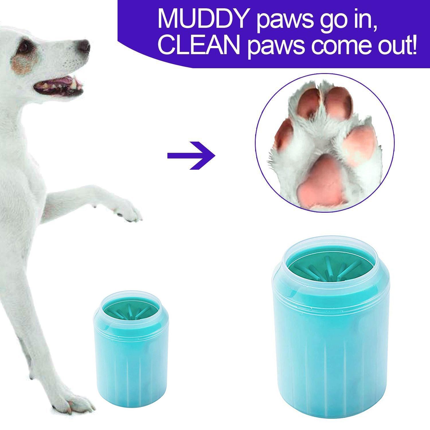 2019 Pet Dog Paw Washer Cats Dogs Foot Clean Cup For Dogs Cats Cleaning Tool Soft Plastic