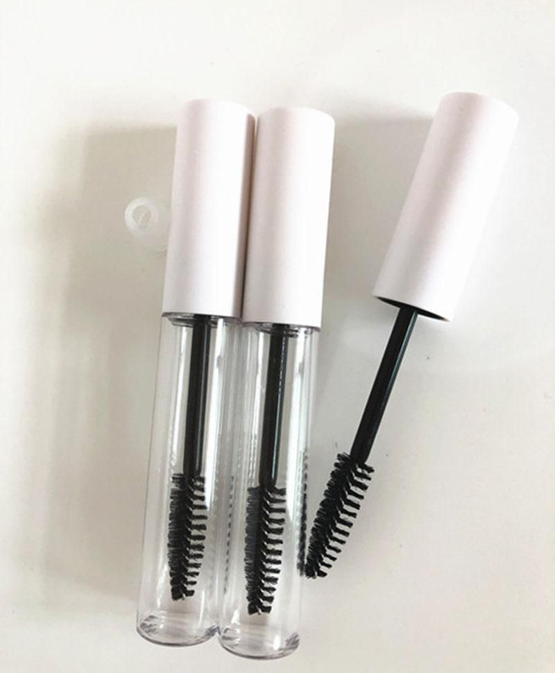 2021 10ML Empty Clear Plastic Mascara Tube With White Lid Cosmetic
