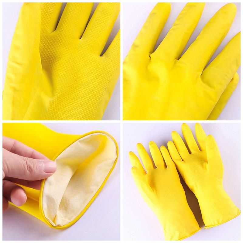 2021 Long Sleeve Wash Dishes Housekeeping Gloves Kitchen Yellow Water