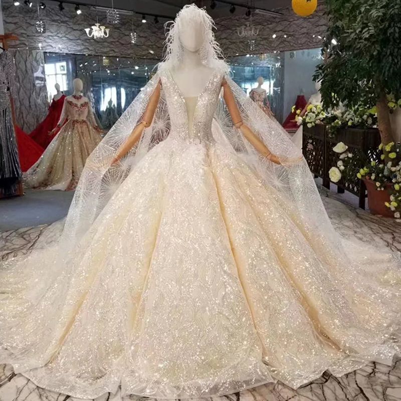 compre vestido de novia estilo tanque con capucha escote en v sin