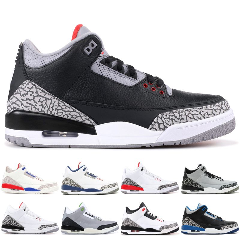 Nike air jordon retro 3 OG BG Hombres Zapatillas de baloncesto Cemento negro Moca Clorofila Agradecido 3s Juego de caridad Hombres Zapatillas de Nike air jordon retro 3 OG BG Hombres Zapatillas de baloncesto Cemento negro Moca Clorofila Agradecido 3s Juego de caridad Hombres Zapatillas de