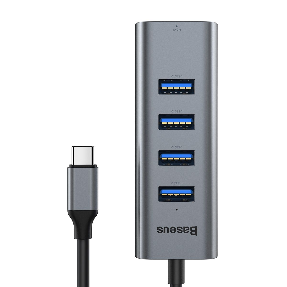 Hub chia cổng đa năng 5 in 1 PD Type-C ra 4 cổng USB 3.0 và HDMI chuẩn 4K hiệu Baseus Enjoy Series