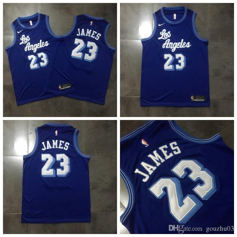 retro blue lakers jersey