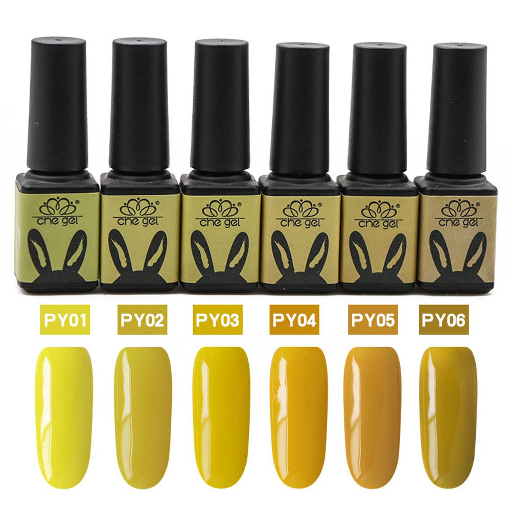 Che Gel Nail Uv Gel Polish Soak Off Nail Art Topcoat Primrose Yellow