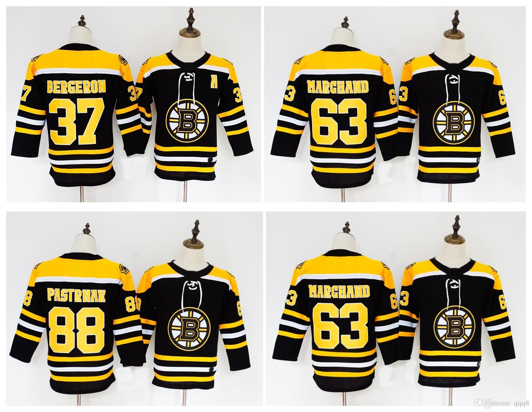 2019 2018 Youth NHL Boston Bruins Jersey 63 Brad Marchand ...
