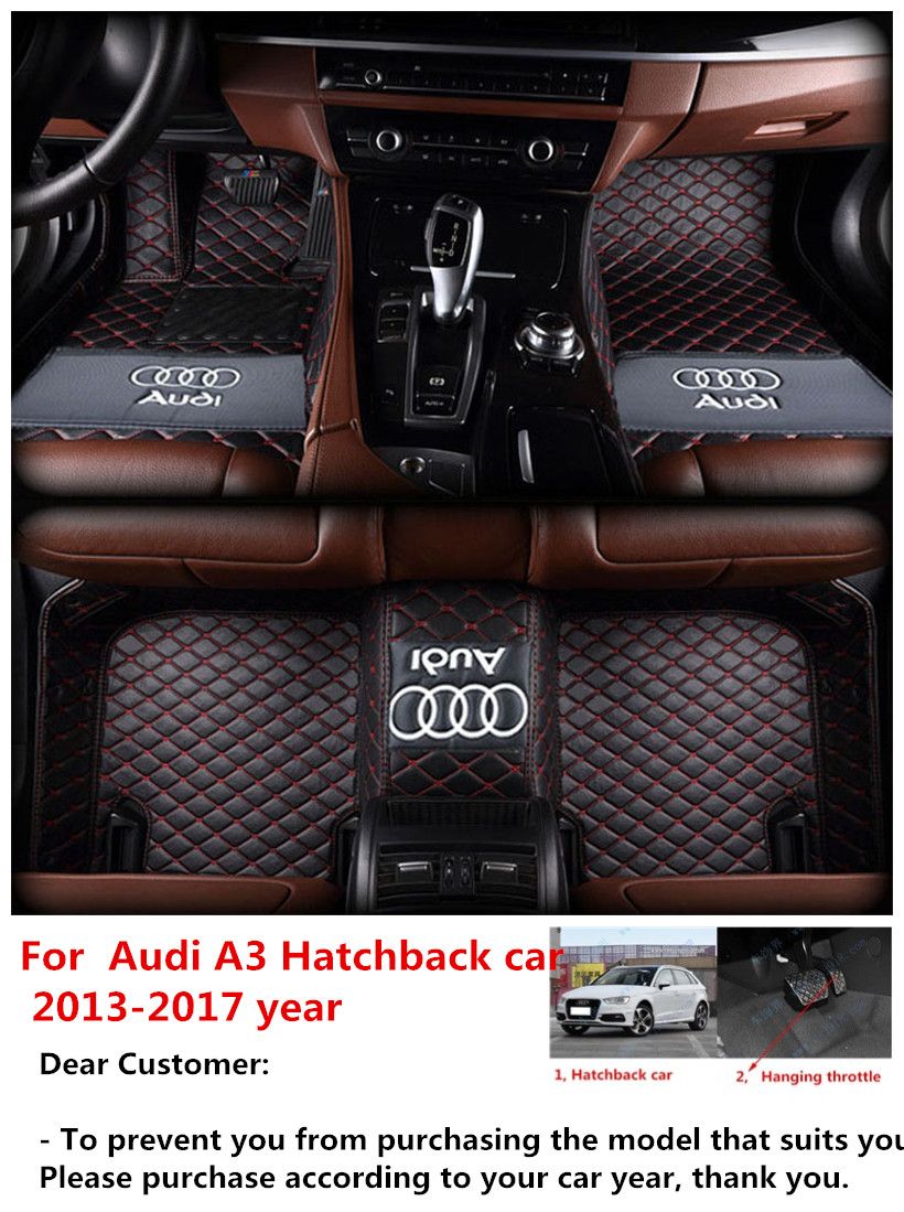 For Audi A3 Hatchback Car 2013 2017 Car Mat Anti Interior Waterproof Leather Floor Mat Environmentally Friendly Mat