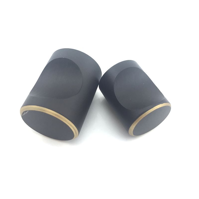 2020 Black Kitchen Cabinet Knobs Solid Brass Modern Furniture Drawer