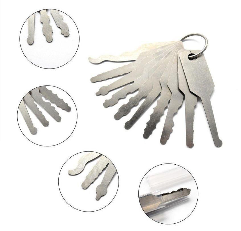 Jiggler Keys Set Door Opener Full Functional Master Key To Open Door