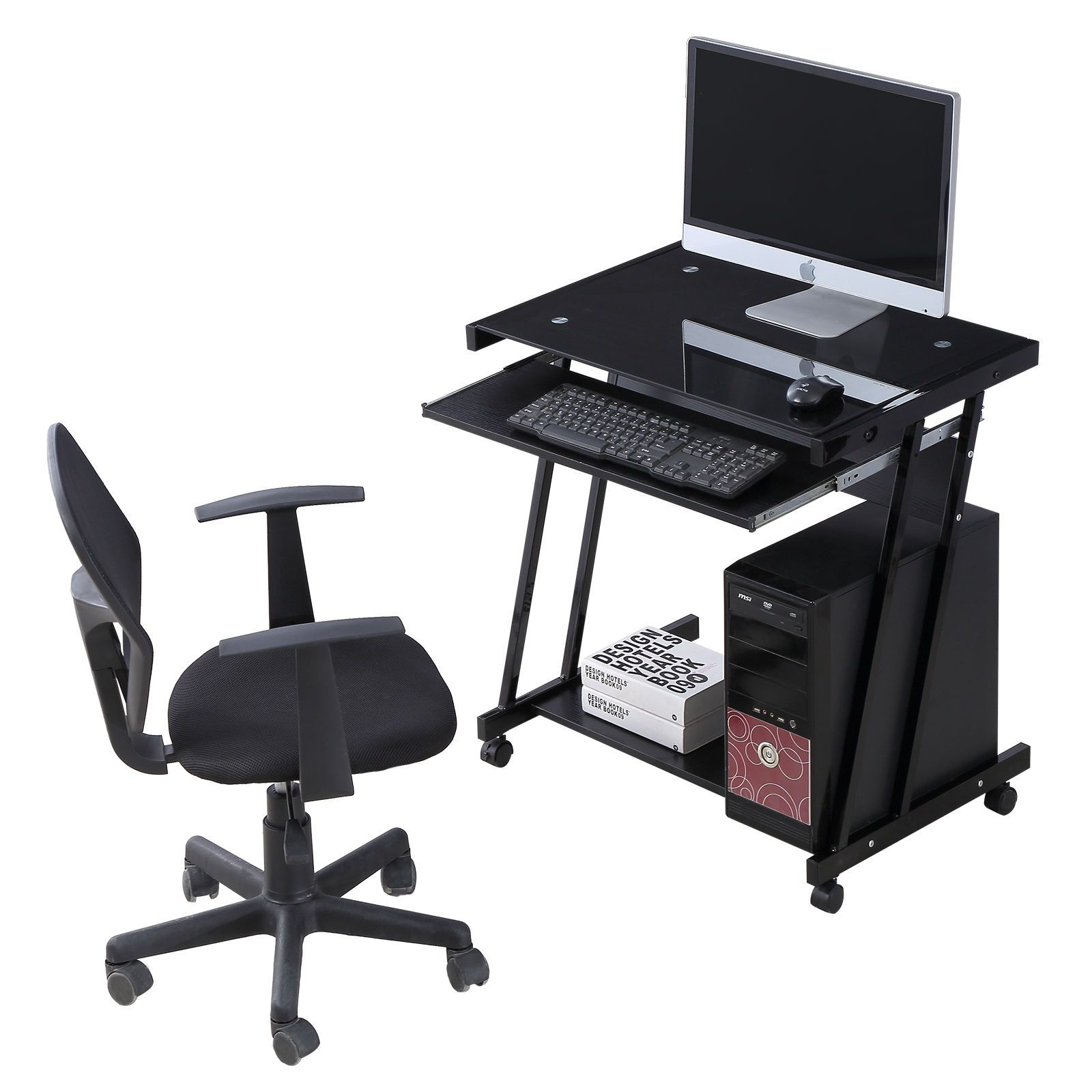 2020 Computer Desk Home Office Laptop PC Table Workstation With 4