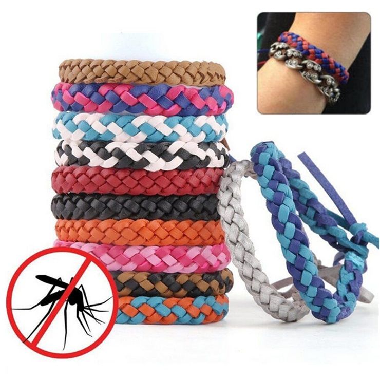 2020 Pest Control Anti Mosquito Repellent Bracelet Stretchable Leather