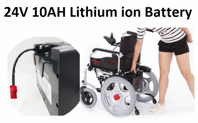 Lithium Battery 24V 10AH Portble 240W 24V Li Ion For Electric Wheel