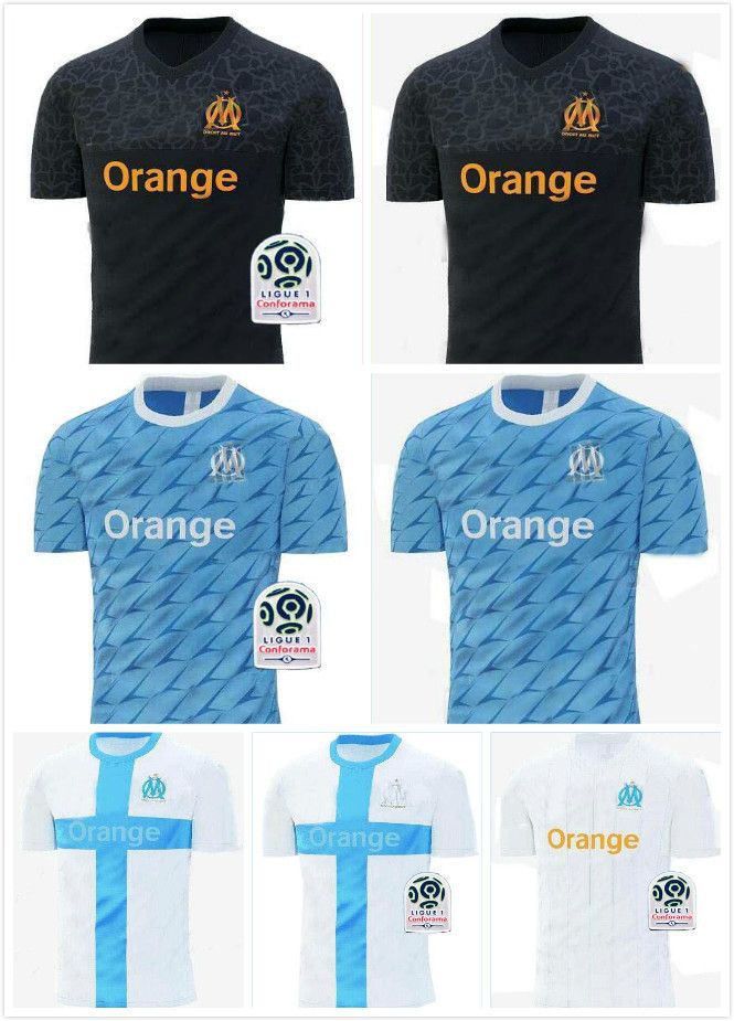 2020 2019 Olympique Marseille Soccer Jersey Home White ...