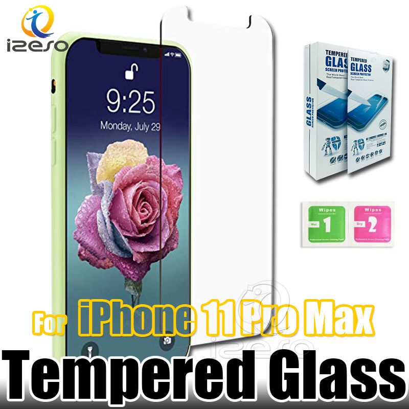 9H Tempered Glass For IPhone 11 Pro Max XsMax XR X 8 7 6 Plus Screen